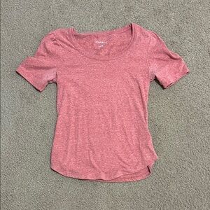 Universal Thread Women's Heathered Pink Short Sleeve Tee